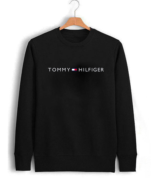 black sweater tommy hilfiger